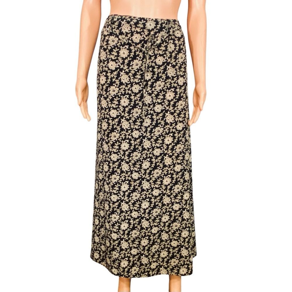 Kathy Ireland Floral Maxi Skirt Plus Size 14 Column Style Career Wear